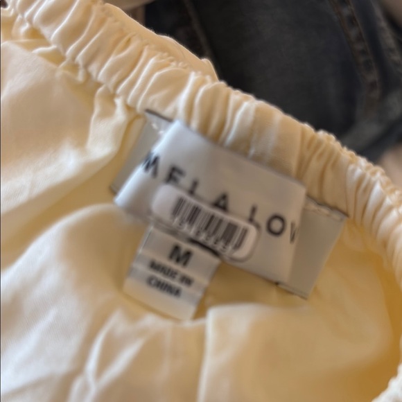 Pamela Love Rent the Runway Cotton Elegant Cream Midi Dress medium - Picture 9 of 9